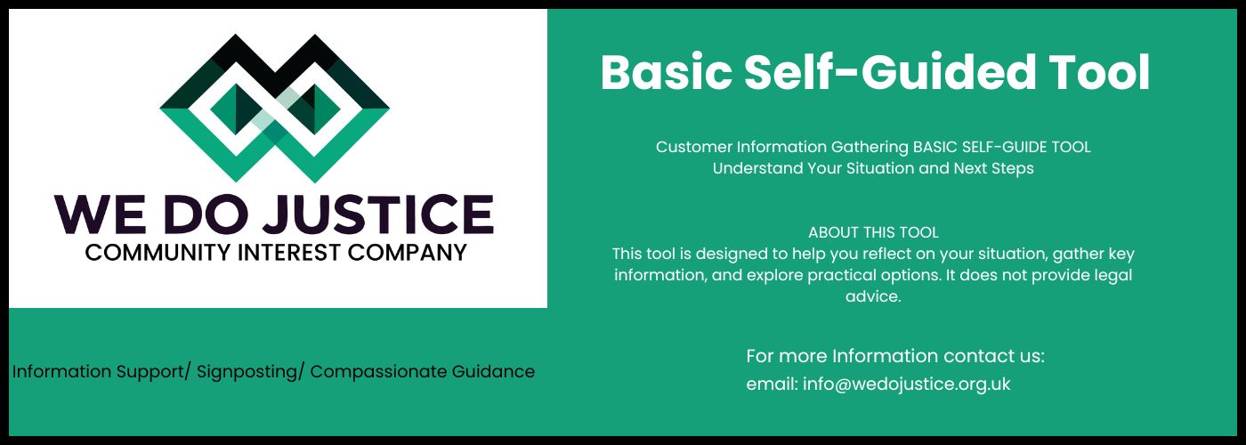 Basic Self-Guided Support Tool